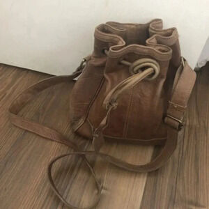 Zara  leather bucket bag